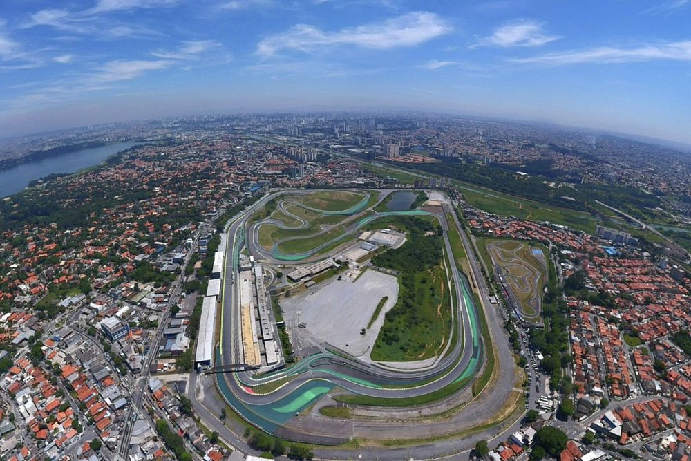 Vista aérea del circuito de Interlagos